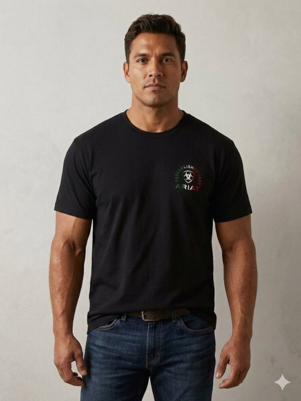 Ariat x Buckle Men's XL Tradicion Y Orgullo Black Graphic Tee Shirt